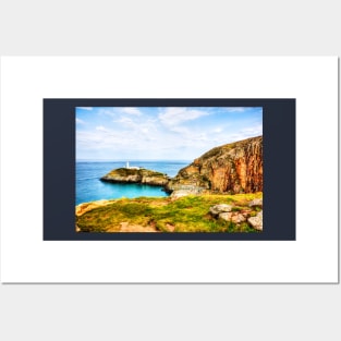 The South Stack Lighthouse, Holy Island, Anglesey, Wales Posters and Art